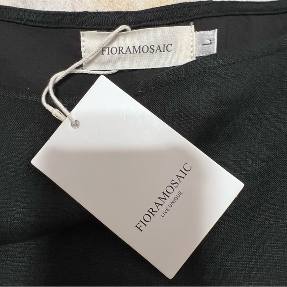 Linen Maxi Lagenlook Long Sleeve Dress Woman's Size L - Picture 8 of 12